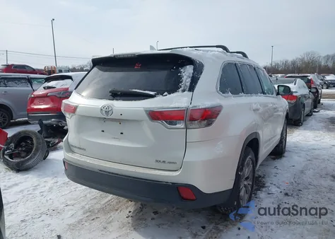 2014 Toyota Highlander Xle V6 from USA, damaged, VIN 5TDJKRFH3ES067891